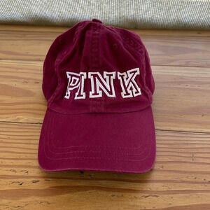 Victoria's Secret PINK Burgundy Ballcap Hat One Size
Adjustable Strap
